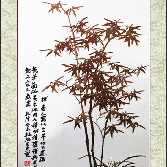 苏绣背景墙装饰画：书房客厅中的诗意画卷