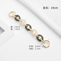 6 прямой золотой элегантный зеленый (длиной 19 см)