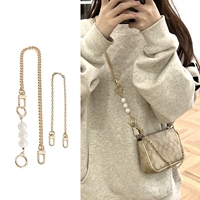 [Комплект] Жемчуг + цепочка общая длина 65см + декорированная цепочка 𫔀40см