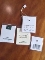  Customizable logo anti-theft transparent EAS small square tag concealed soft magnetic clothing anti-theft art art label buckle