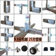 oc vit Jiayun 25 đầu nối ống thép không gỉ vuông Hiển thị khung khớp nối nhanh kệ cố định các bộ phận hai chiều ba chiều vít pake đầu bằng Chốt