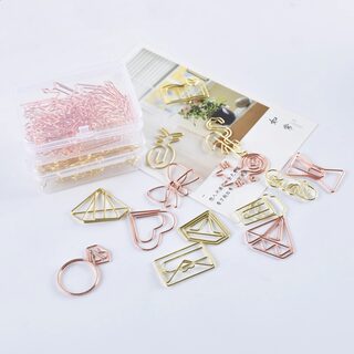 Creative Metal Paper Clips, Popular Rose Gold Planner Clips, Cute Shaped Paper Clips, Manufacturer Special Offer