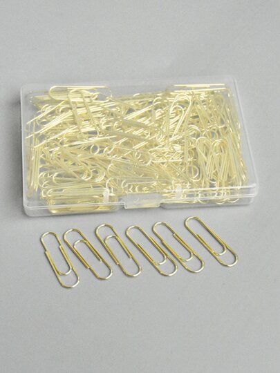 Simple water drop paper clip, high-quality electroplated metal paper clip, creative office study material storage card clip