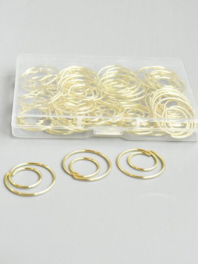 Simple water drop paper clip, high-quality electroplated metal paper clip, creative office study material storage card clip