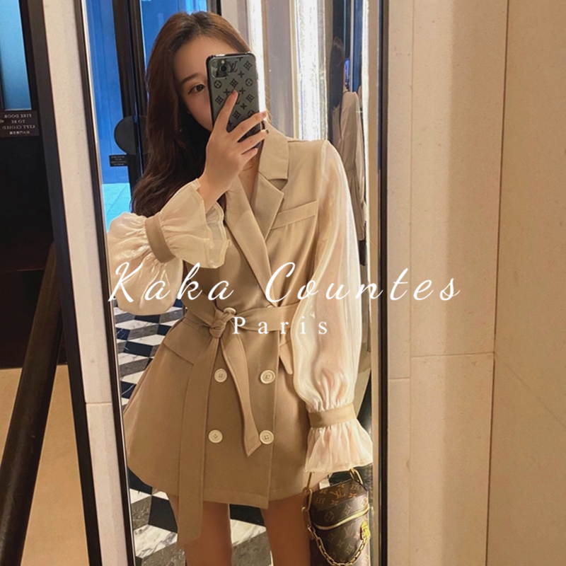 Sandro Moscoloni French style small fragrant wind suit Ocean dress 2021 Fall collection of small subsuit skirts