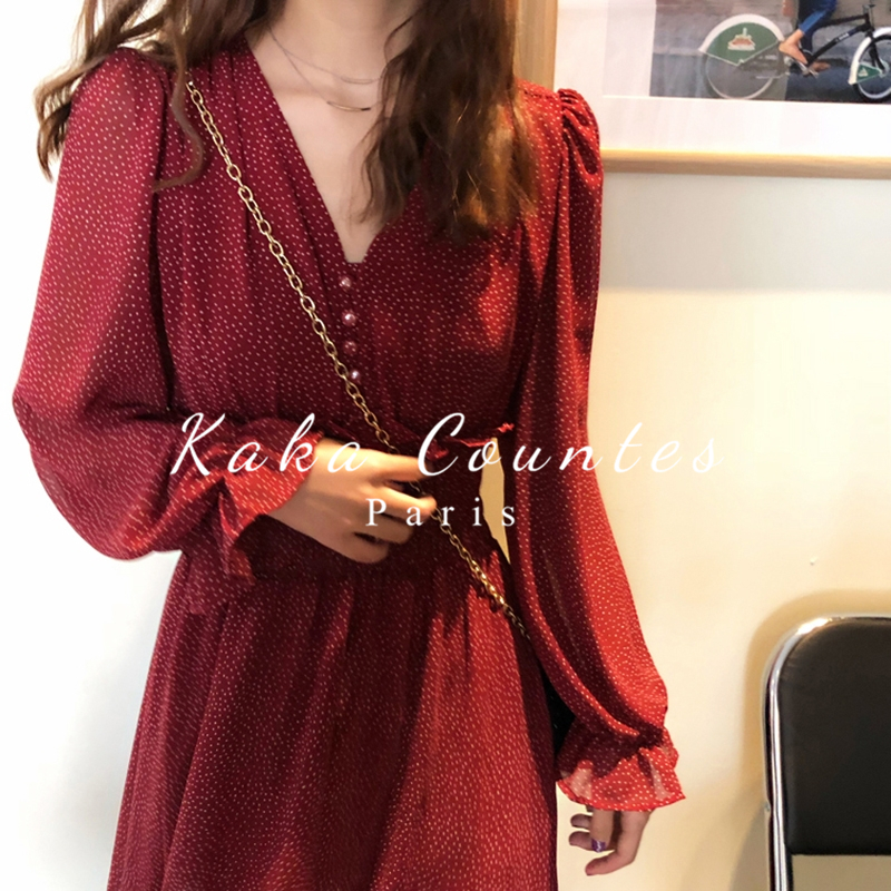 Sandro Moscoloni Spring New Mid - Long Dress Woman Ways to Slip Slippy Snap Smob Sneak Snap Snacks