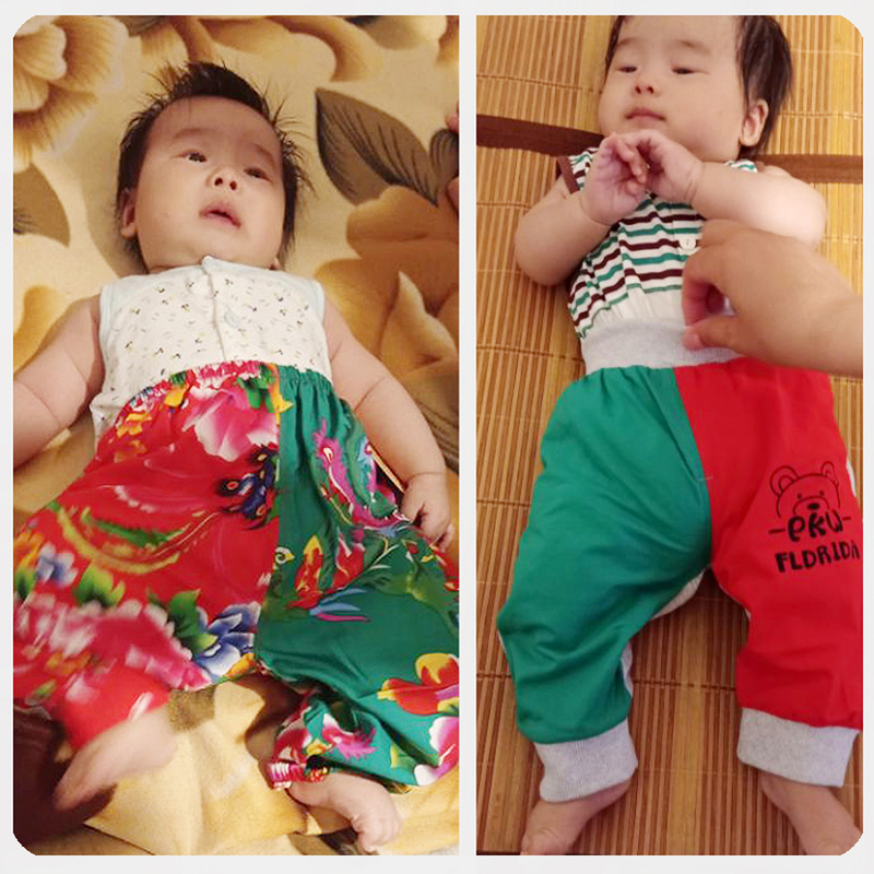 Spring, Autumn, and Summer Home Wear Single Long Pants for Babies, Unisex Infant Pants for 100-Day and One-Year-Old Celebrations, Single-Layer Fleece Red and Green Pants Spring, Autumn, and Summer Home Wear Single Long Pants for Babies, Unisex Infant Pants for 100-Day and One-Year-Old Celebrations, Single-Layer Fleece Red and Green Pants