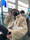 2023 autumn and winter new rex ​​rabbit fur imitation fur coat women's loose thickened lamb wool coat mid-length