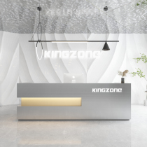 Customized stainless steel company beauty salon front desk reception desk clothing shop barber shop light luxury commercial bar cashier counter