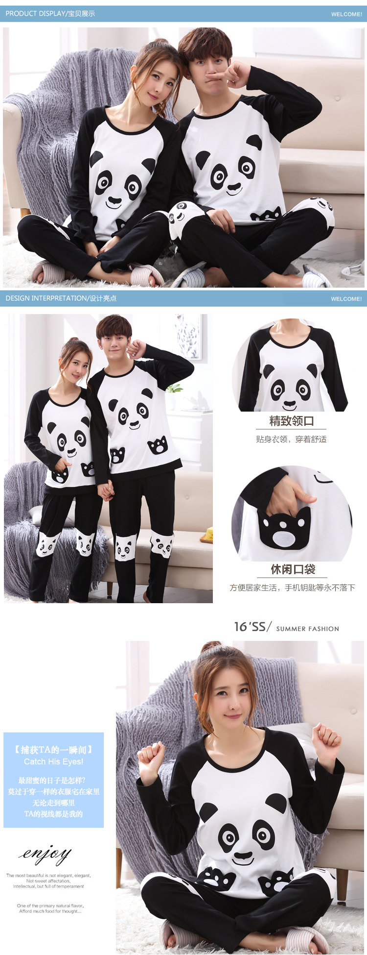 Pyjama mixte OTHER   en Coton à manches longues - Ref 3006107 Image 29