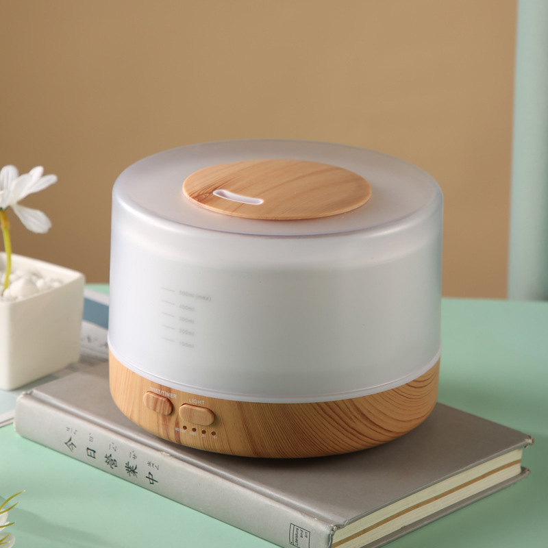 Amazon Home 500ml Remote Control Ultrasonic Air Humidifier Purifying Essential Oil Aromatherapy Diffuser
