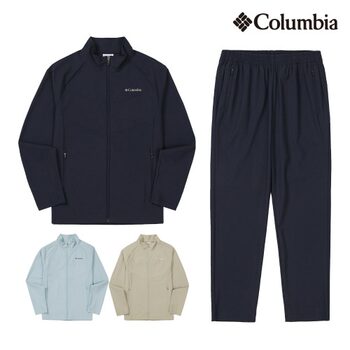 ເສື້ອກັນໜາວ columbia/columbia 26 ຂອງແທ້ຂອງແທ້ ຜູ້ຊາຍແລະຜູ້ຍິງໃນລະດູຮ້ອນ ກັນນ້ຳ ແລະ ກັນແສງ uv elastic ice-feel jacket + pants