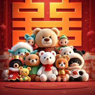 娃娃结婚抛洒娃娃批发玩偶毛绒玩具生日婚庆婚礼现场小活动互动