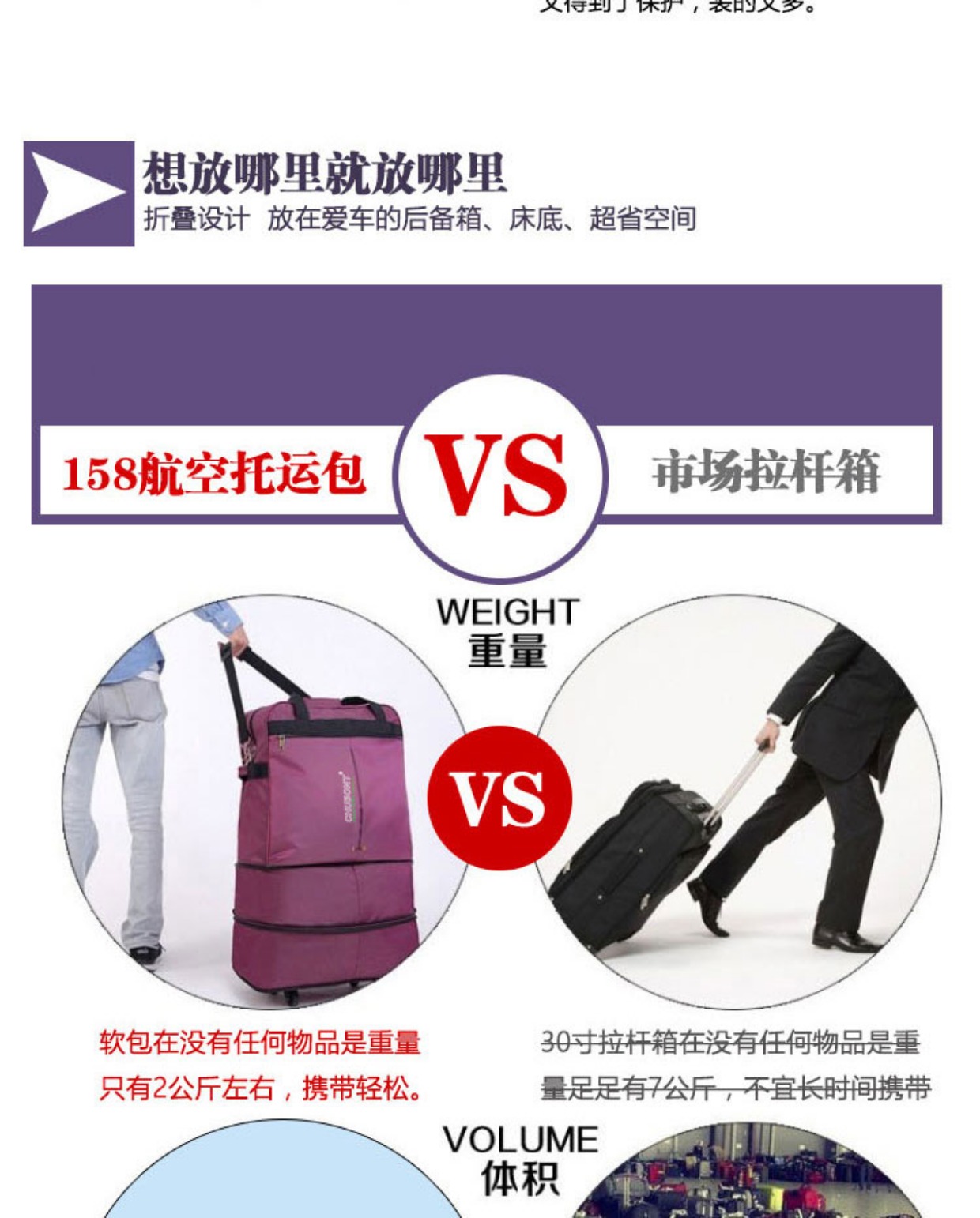 158 lô hàng máy bay ký gửi siêu lớn công suất lớn bánh xe du học nước ngoài túi du lịch vải Oxford di chuyển gấp hành lý - Va li sunny vali