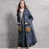 Aka Women 2020 Thu mới Áo trùm đầu denim Áo gió Retro Thêu Thời trang giản dị Áo khoác lớn - Trench Coat Trench Coat