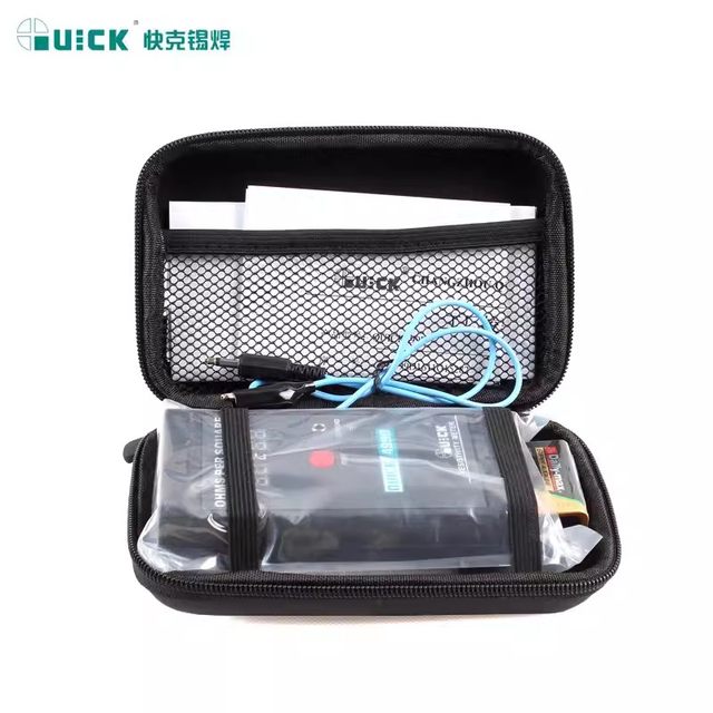 Quickke 449D Surface Resistance Tester Digital Plastic Film Carton Anti-Static Table Grounding Impedance Detector