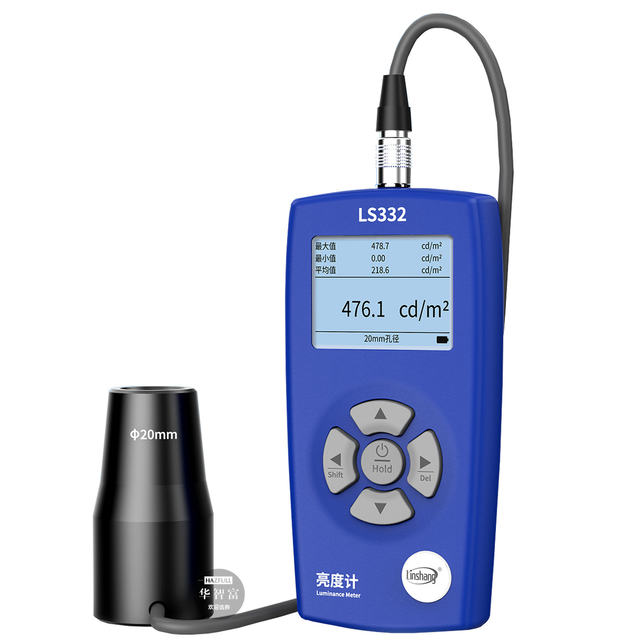 Linshang Screen Brightness Meter Ls332 Multi-Function Color Temperature Color Rendering Index Flicker Frequency Light Spectrum Brightness Meter