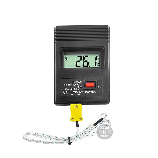 Industrial Thermometer Tm902C Electronic Probe Thermometer Digital Display Liquid Surface Thermocouple Thermometer