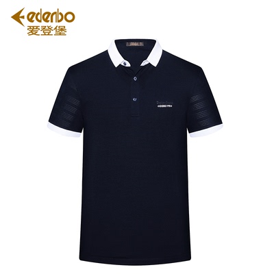 Edenbo Edenberg 2018 mùa xuân và mùa hè mới kinh doanh bình thường Polo áo sơ mi nam thanh niên ngắn tay T-Shirt nam áo sơ mi Polo