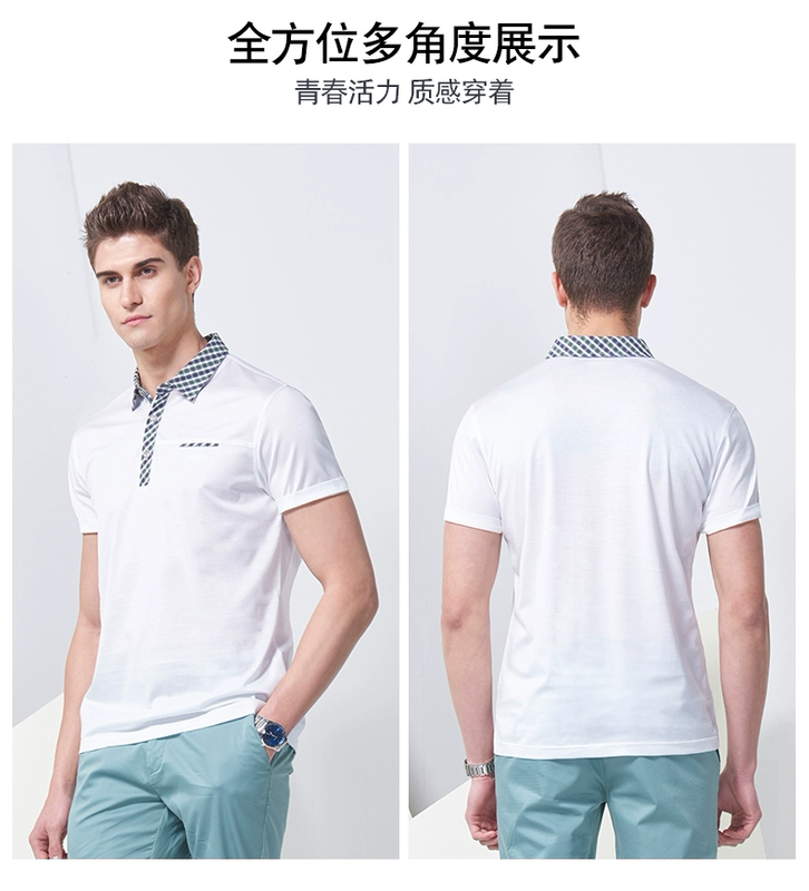 Edenberg nam T-Shirt 2017 mùa hè người đàn ông mới của kinh doanh bình thường polo áo sơ mi cotton từ bi người đàn ông áo polo form rộng