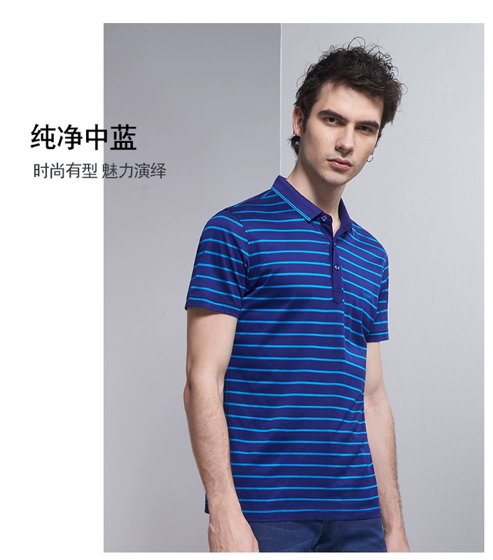 Edenbo Edenberg nam ngắn tay T-Shirt Polo áo sơ mi nam thanh niên mùa hè mới xu hướng loose Polo áo sơ mi