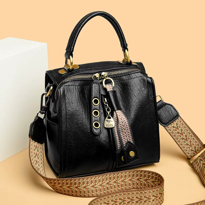 Boston bag, one-shoulder bag, shoulder bag, universal pillow, genuine leather
