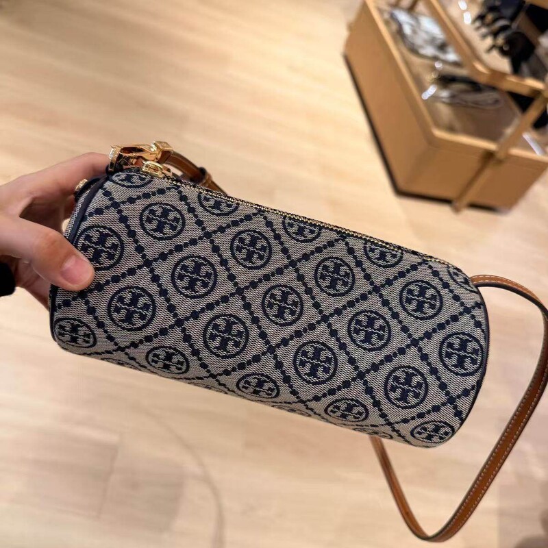 Tory Burch Blue Monogram Pen Holder Bag Crossbody Shoulder Bag 175539-405