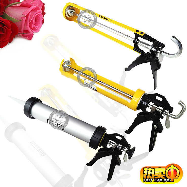 American Bunk Aluminum Alloy Press Glue Gun Glass Glue Gun Silicone Gel Soft Cementing sealant Glue Sealant Jam-up Slit Gun