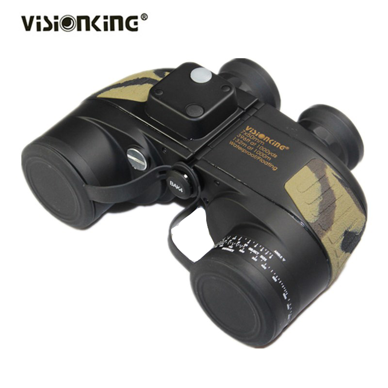 7 Times Waterproof Shock-Proof Nautical Military Forest Ranch Power Survey Ranging Professional HD Telescope With Lamp Compass