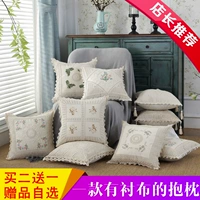 Hoa Đường Phố Số 5 Handmade Crochet Hook Bông Dòng Openwork Braided Vintage Gối Sofa Cushion Cover với Lõi gối tựa lưng ghế gỗ