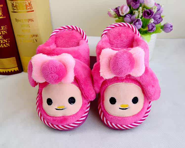 Pantoufles enfants en suède - semelle caoutchouc antidérapant - Ref 1018116 Image 10