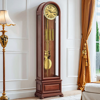 Weilingdi German Heimler Movement European-Style Floor Clock Living Room Table Clock Large Floor Clock Standing Clock Mechanical Clock 2505