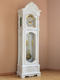 Floor Clock, Living Room Solid Wood Mechanical Clock, European Classical Time-Telling Table Clock, Chinese Style Luxurious and Elegant White Standing Clock