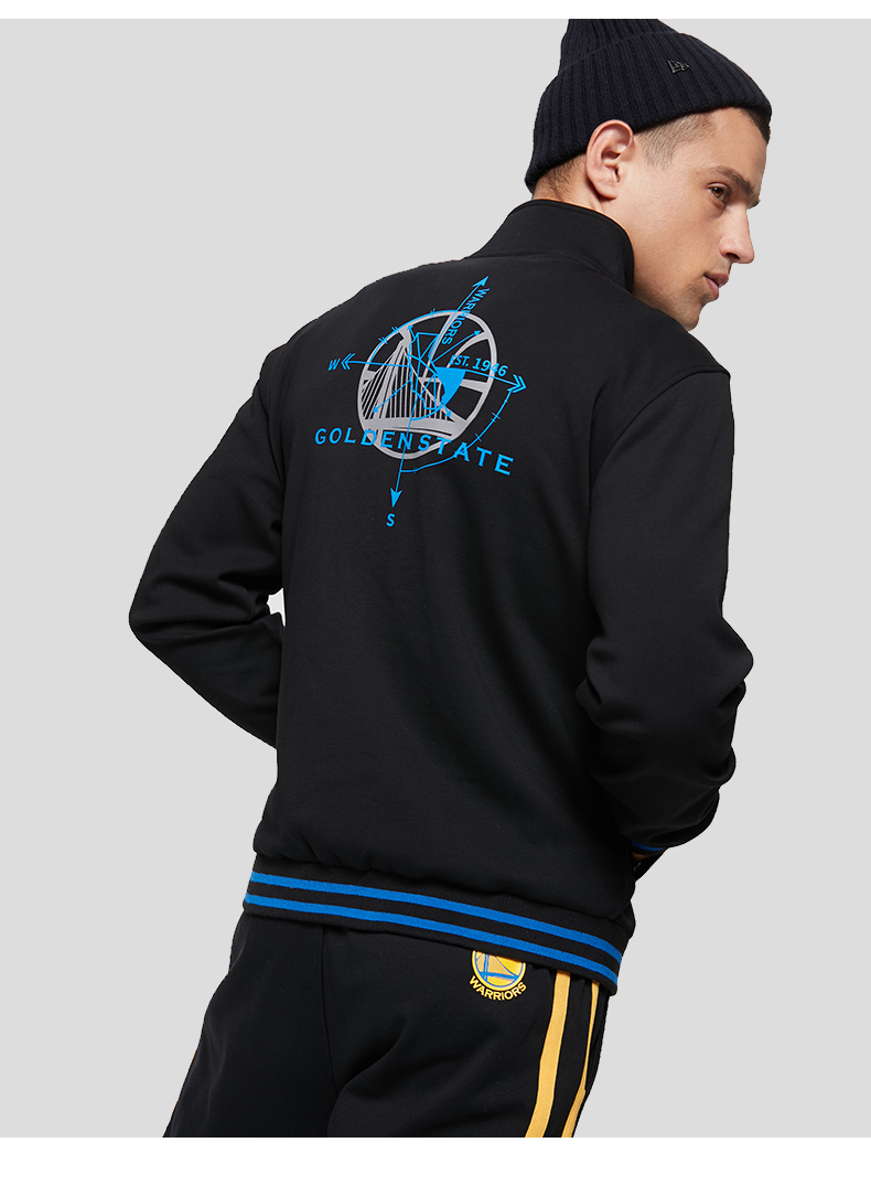 Áo khoác bóng chày cho nam NBA Warriors Compass Series - Áo khoác thể thao / áo khoác ao khoác adidas