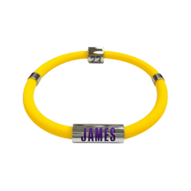 NBA official unisex Los Angeles Lakers LeBron James Warriors Stephen Curry magnetic silicone bracelet