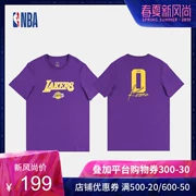 NBA New Summer Clinch Tee Love Series Lakers Kuzma Cotton Áo thun nam ngắn tay - Áo phông thể thao