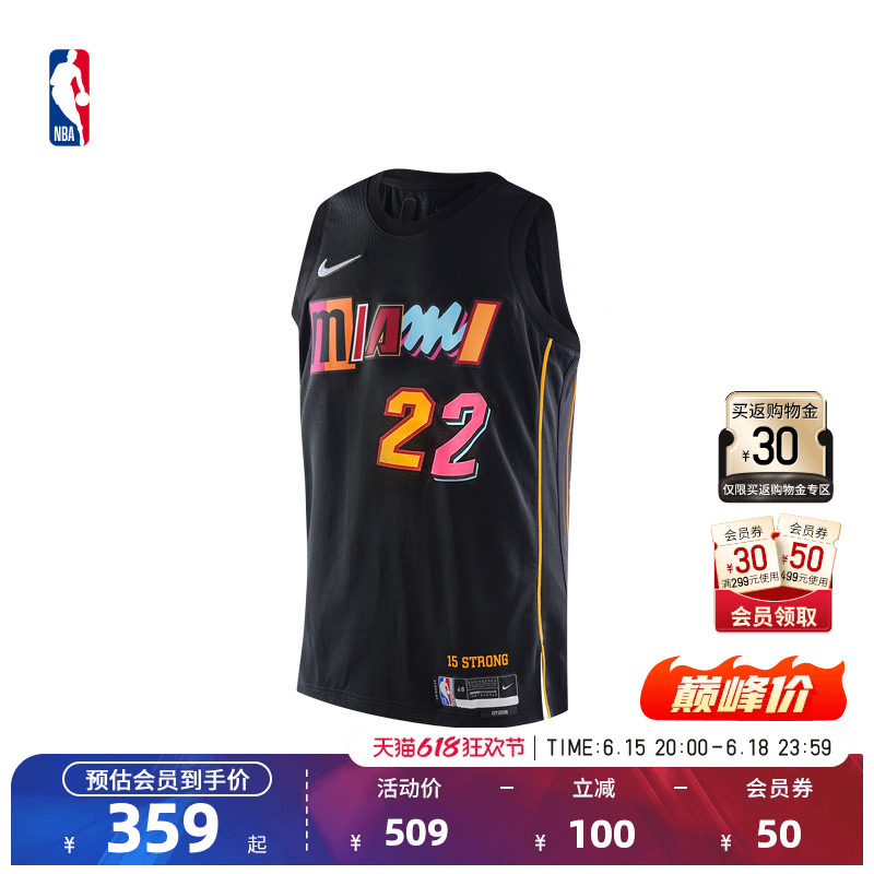 Nba Official Nike Nike 75Th Anniversary Edition Heat Butler Sw Fan Edition Jersey Basketball Uniform for Men Nba Official Nike Nike 75Th Anniversary Edition Heat Butler Sw Fan Edition Jersey Basketball Uniform for Men