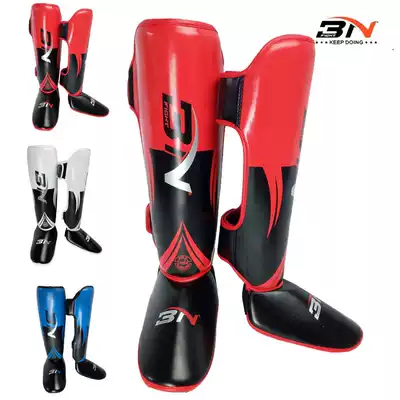 BN Sanda leggings, Muay Thai, flame protection, fighting jumpsuit, calf protection, instep protection, training competition, protective gear board boxing