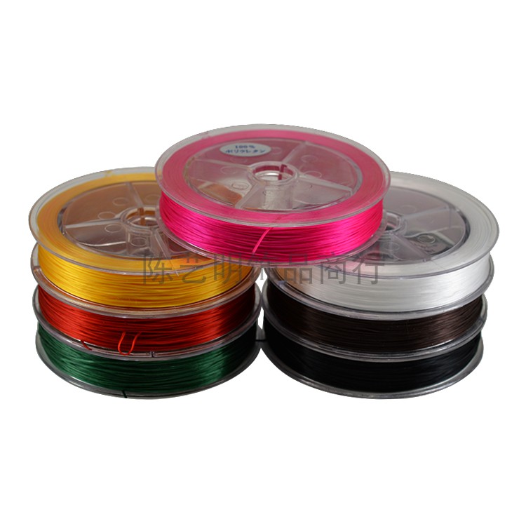 Flat box flat elastic string beaded hand string hand rubber band line crystal line Buddha bead hand thread rope thread bead elastic thread