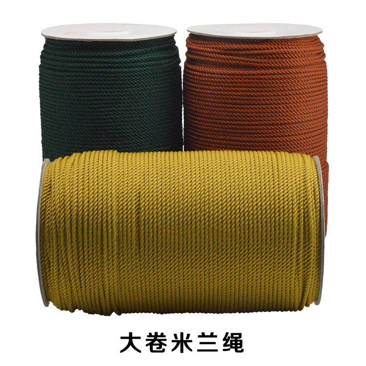 Sassy Cotton Brand Milan Rope Pendant Pendant Hanging Rope Handmade Accessories Necklace Rope Emerald Jade Pependant Rope Woven Jewelry Rope