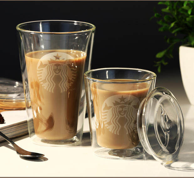 Starbucks Glass Cup with Lid Starbu (end 1/18/2020 1209 AM)