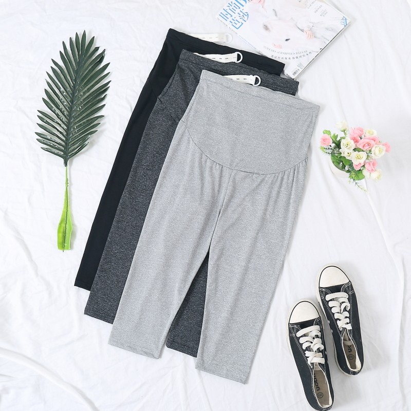 Pregnant Woman Pants Summer Inner Lap Pants 70% Nursery Pants Spring Autumn Slim Fit 2020 New Outwear Smoke Pipe Pants Summer Clothing