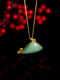 [Pre-Release] Xinjiang Natural Jasper Laokeng Pink Green Wushi Brand Duck Egg Green 18K Gold Inlaid Pendant Zhao Ge Jingjie