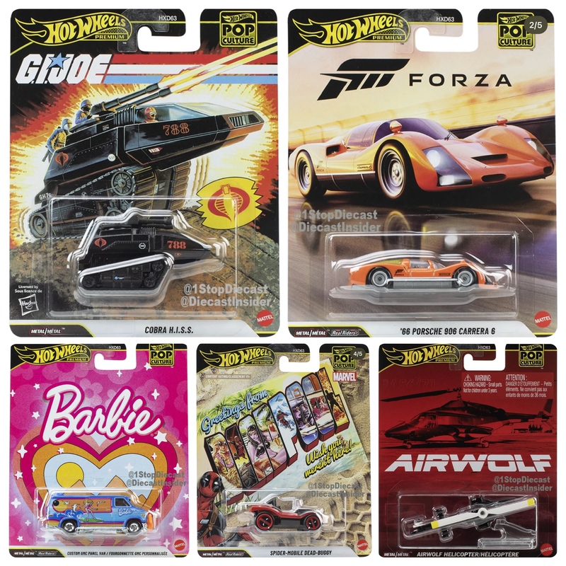 Hot Wheels Car Culture Hxd63 Barbie Porsche 906 Flying Wolf Alloy Collection 64 Scale