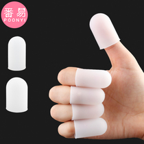 Silica gel insulation finger high temperature anti-scalding protection wear-resistant protection nails thickened Anti-slip finger rubber sleeve