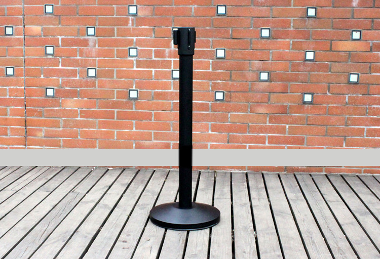 Black paint guardrail 5 meters isolation belt telescopic fence one meter line railing isolation fence