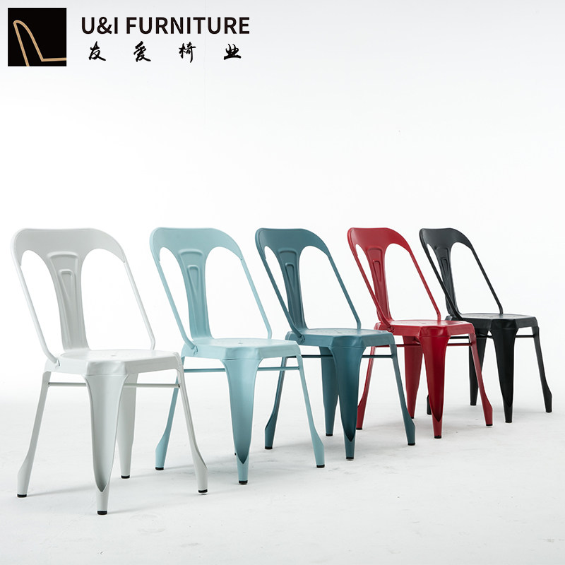 American Countryside Creative Chair Industrial Wind Designer Money and American Brief Iron Arts Economy Type of metal Adult dining chair