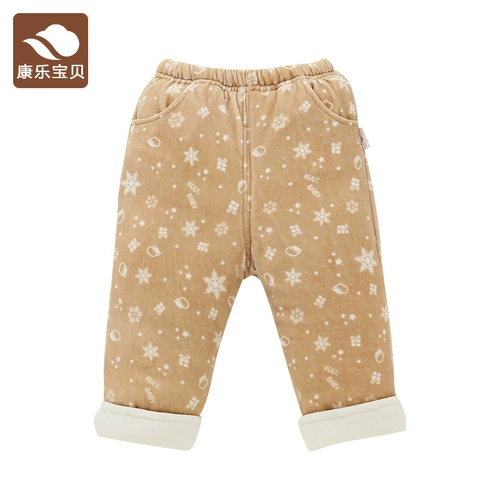 Детские стеганые штаны, зимние удерживающие тепло джинсы с начесом подходит для мужчин и женщин, 3-6-9-12 мес.