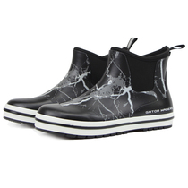 Short couple rain boots waterproof shoes low-top comfortable short tube rubber shoes suitable for pastoral shoes Golf shoes casual lightweight models