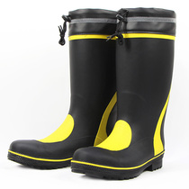 Labor insurance rain boots anti-smashing anti-puncture durable and comfortable waterproof and non-slip steel baotou steel bottom stone mining processing